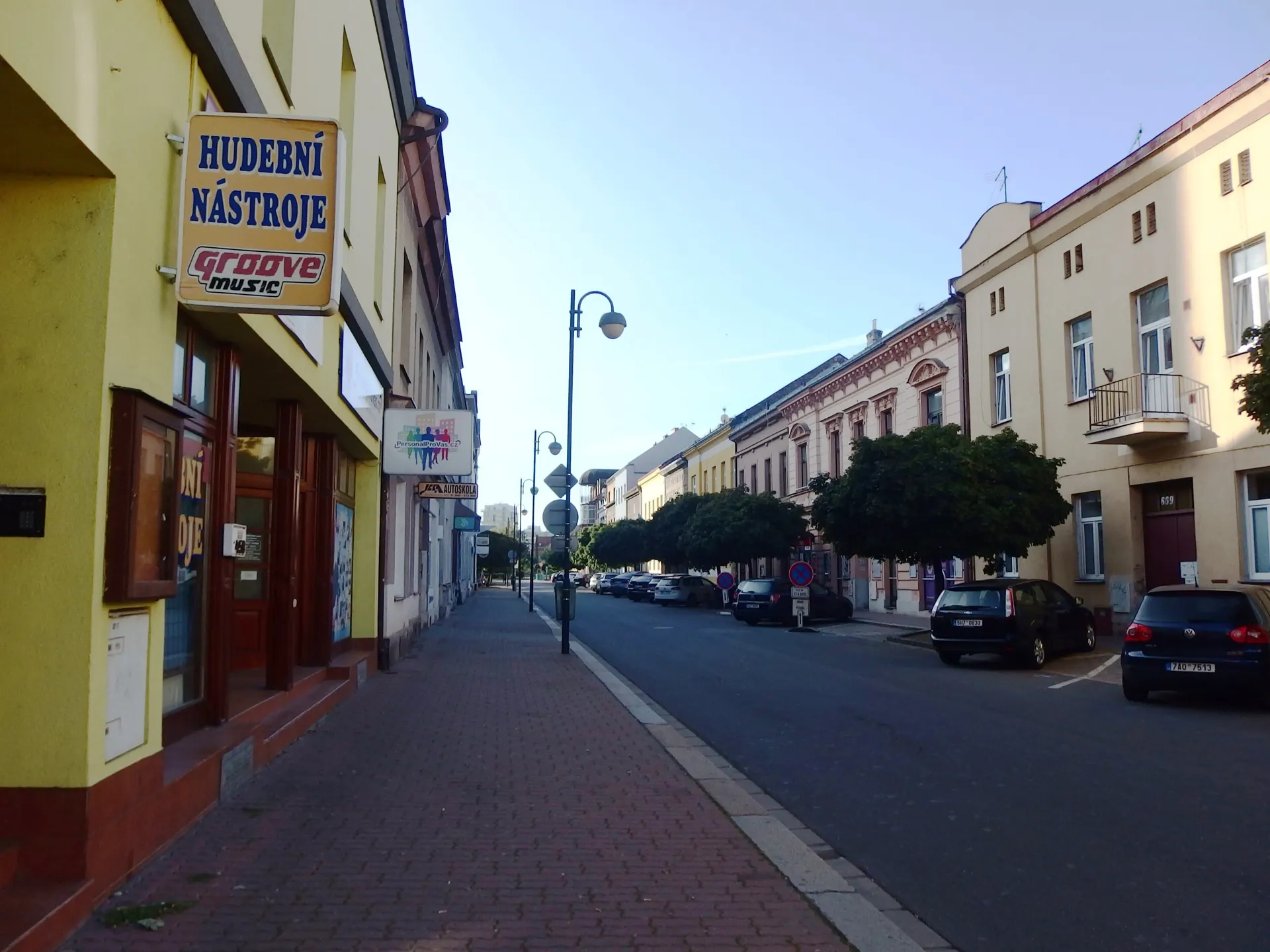 Ulice Sladkovského v Pardubicích